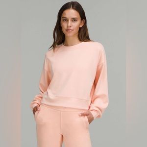 Lululemon Perfectly Oversized Cropped Crew *Softstreme
Peach Satin